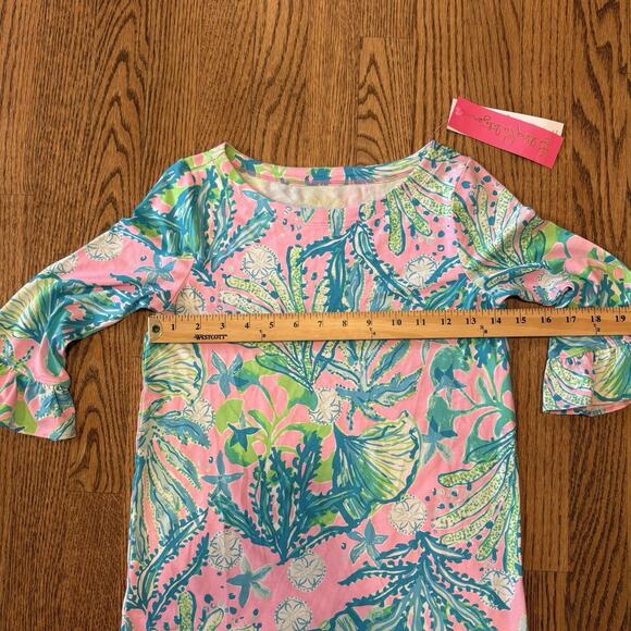 Lilly Pulitzer NEW UPF 50 Mini Sophie Ruffle Dress Large 10-12 MANDEVILLA BABY - Picture 6 of 10